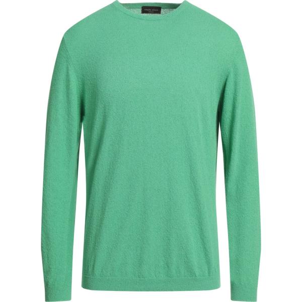 pullovers Roberto Collina verde tinta unita