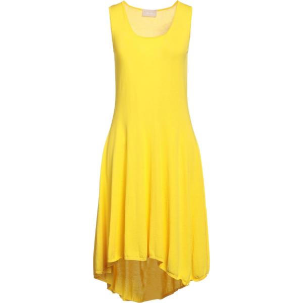 vestiti midi/longuette Drumohr giallo tinta unita