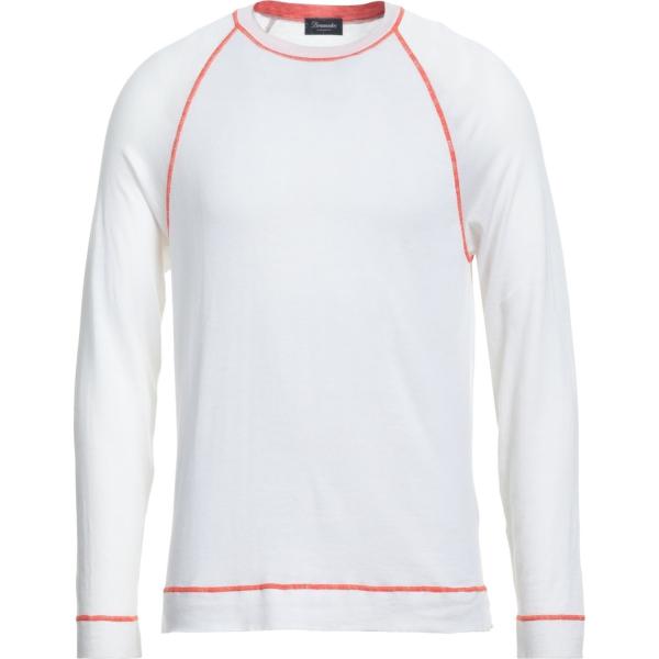 pullovers Drumohr bianco tinta unita