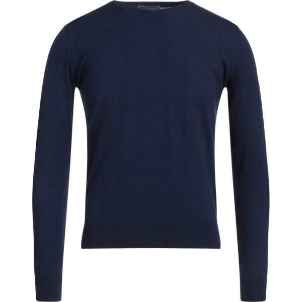 pullovers Rossopuro blu tinta unita