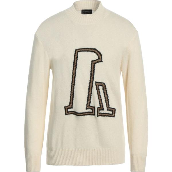 pullovers Emporio Armani bianco tinta unita