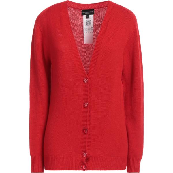 cardigans Emporio Armani rosso tinta unita