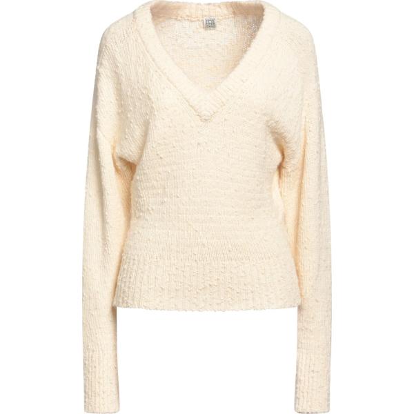 pullovers Toteme bianco tinta unita