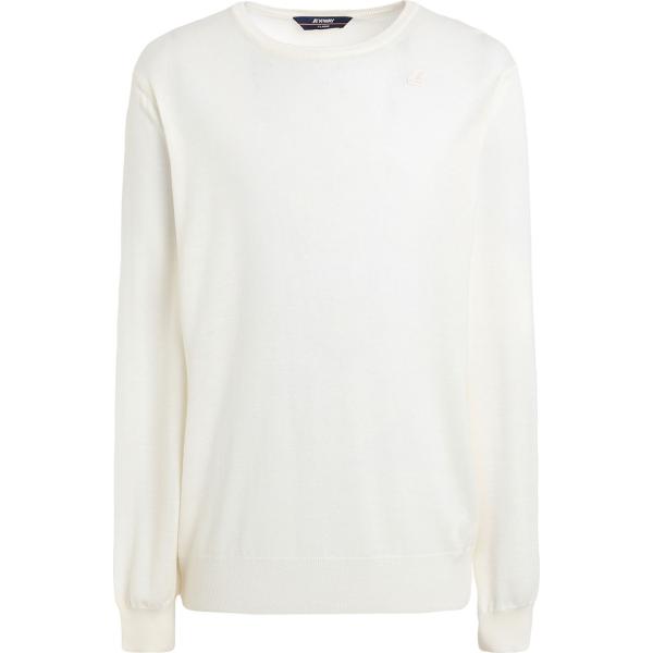 pullovers K-Way bianco tinta unita