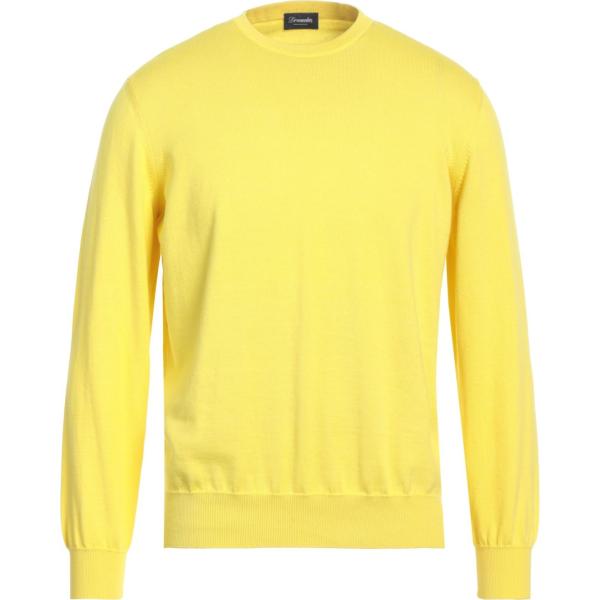 pullovers Drumohr giallo tinta unita