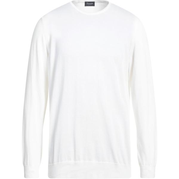 pullovers Drumohr bianco tinta unita