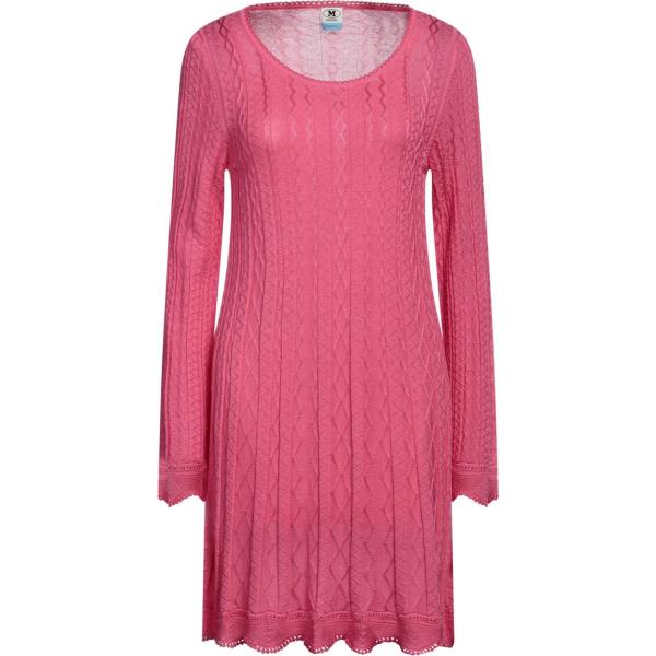 vestiti corti M Missoni rosa tinta unita