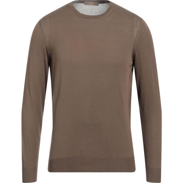 pullovers Cruciani marrone tinta unita
