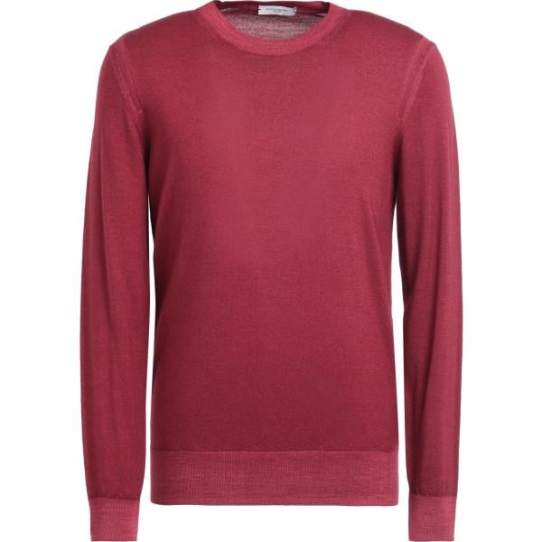 pullovers Paolo Pecora rosso tinta unita