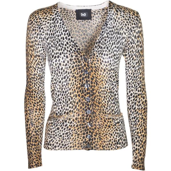 cardigans Dolce & Gabbana grigio animalier