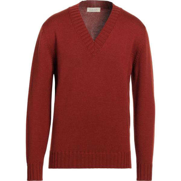 pullovers Filippo De Laurentiis arancione tinta unita