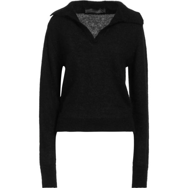 pullovers Federica Tosi nero tinta unita