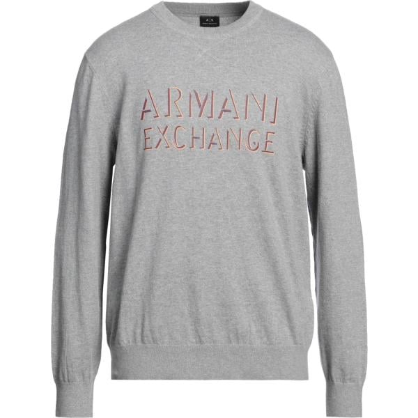 pullovers Armani Exchange grigio con stampe