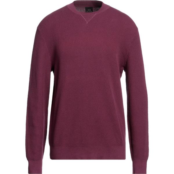 pullovers Armani Exchange rosso tinta unita