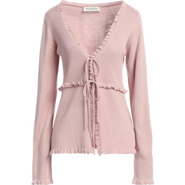 cardigans Trussardi rosa tinta unita