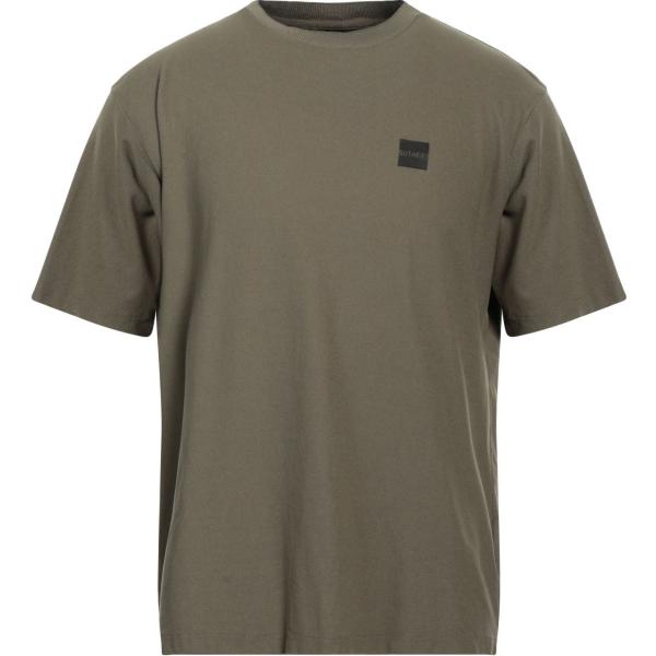 t-shirt Outhere verde tinta unita
