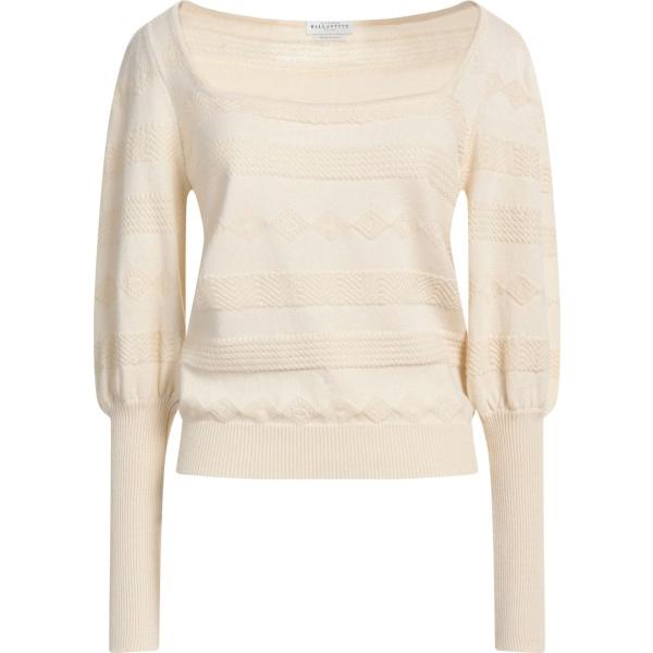 pullovers Ballantyne bianco tinta unita