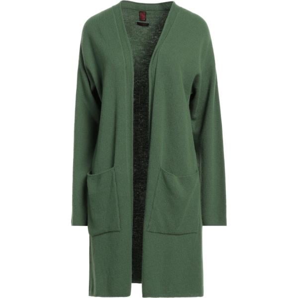 cardigans Stefanel verde tinta unita