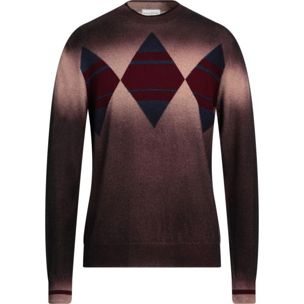 pullovers Ballantyne rosso geometrica
