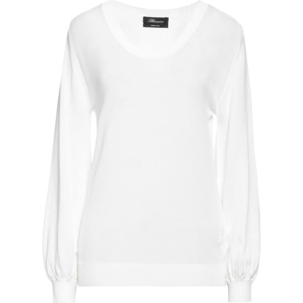 pullovers Blumarine bianco tinta unita