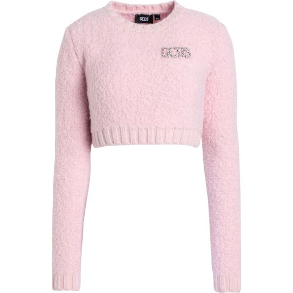 pullovers Gcds rosa tinta unita