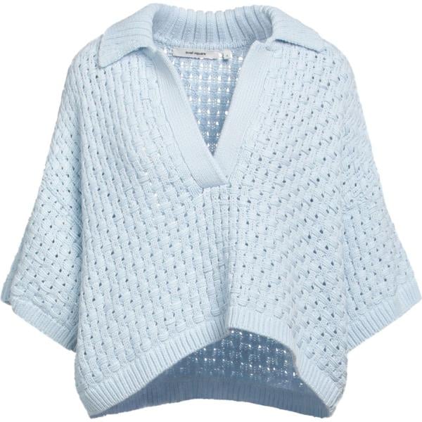 pullovers Oval Square blu tinta unita