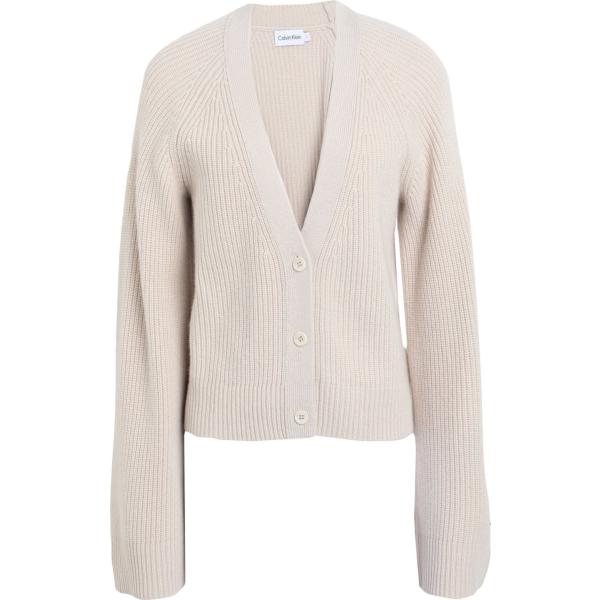 cardigans Calvin Klein marrone tinta unita