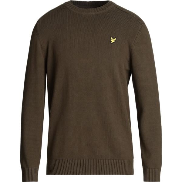 pullovers Lyle & Scott marrone tinta unita