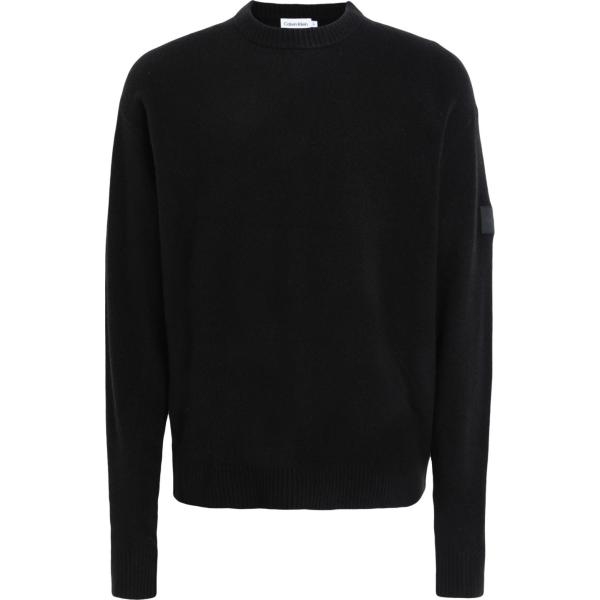 pullovers Calvin Klein nero tinta unita