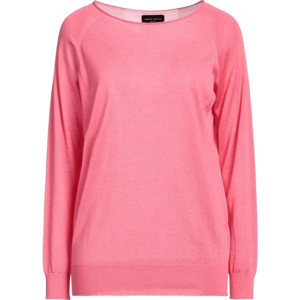 pullovers Roberto Collina rosa tinta unita