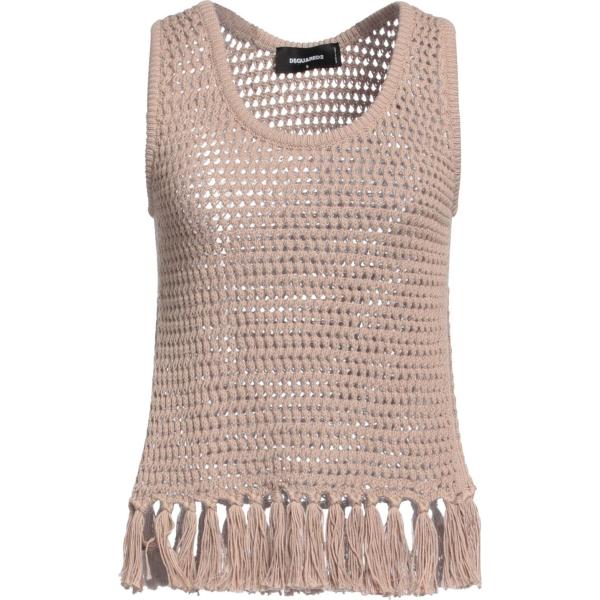 top da donna in beige sabbia Dsquared2