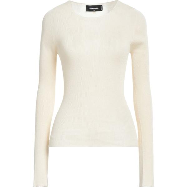 pullovers Dsquared2 bianco tinta unita