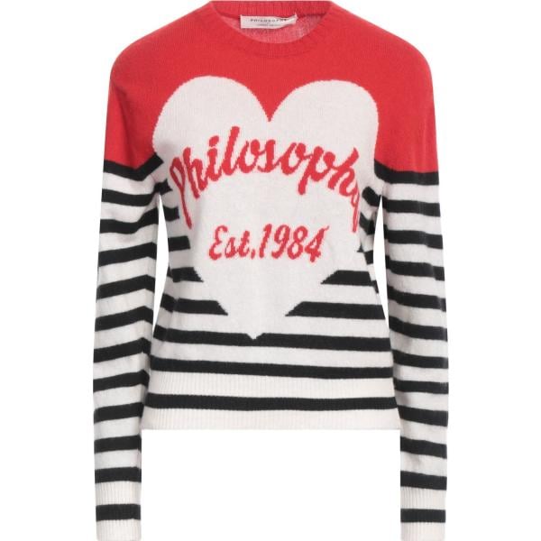 pullovers PHILOSOPHY di LORENZO SERAFI... bianco a righe