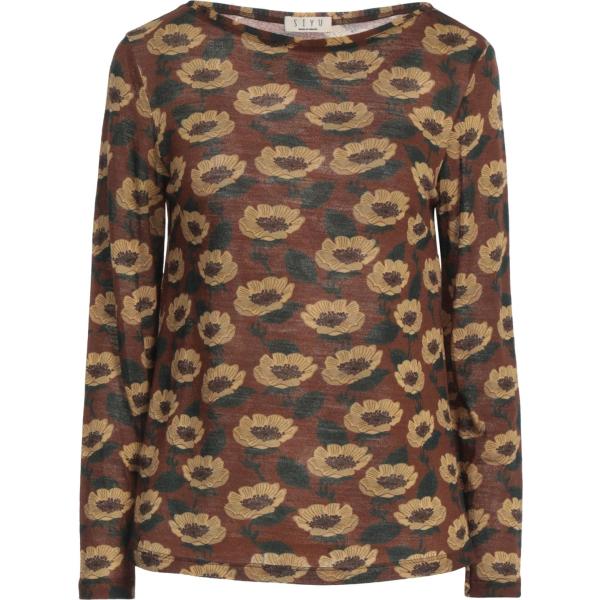 pullovers Siyu marrone a fiori