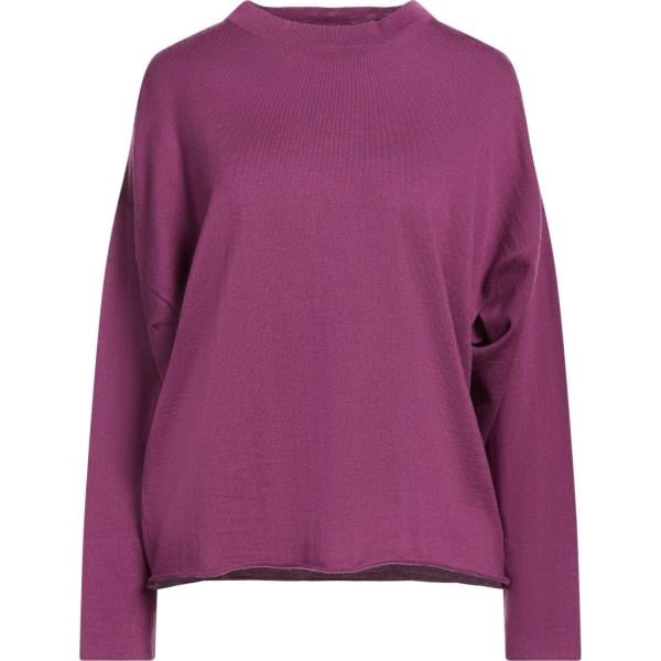 maglieria Alpha Studio viola tinta unita