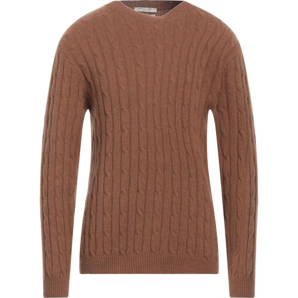 pullovers Daniele Fiesoli marrone tinta unita