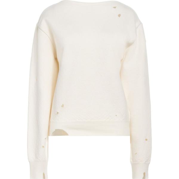 pullovers Mm6 Maison Margiela bianco tinta unita