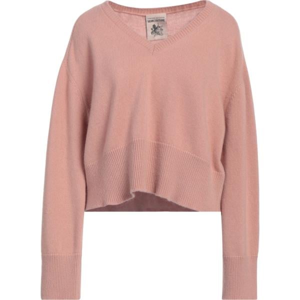 pullovers Semicouture rosa tinta unita