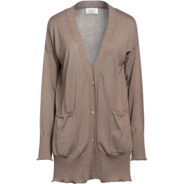 cardigans Snobby Sheep verde tinta unita
