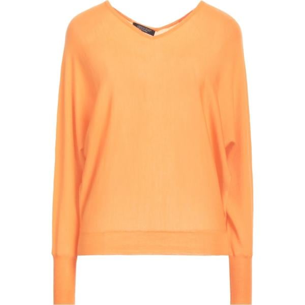pullovers Aragona arancione tinta unita
