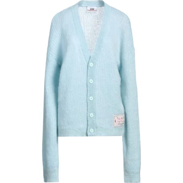 cardigans Gcds blu tinta unita