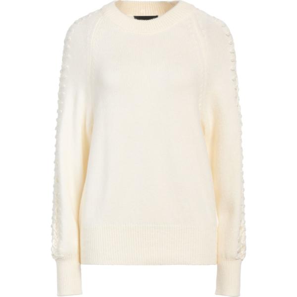 pullovers Alpha Studio bianco tinta unita