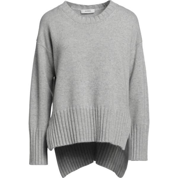 pullovers Alpha Studio grigio tinta unita