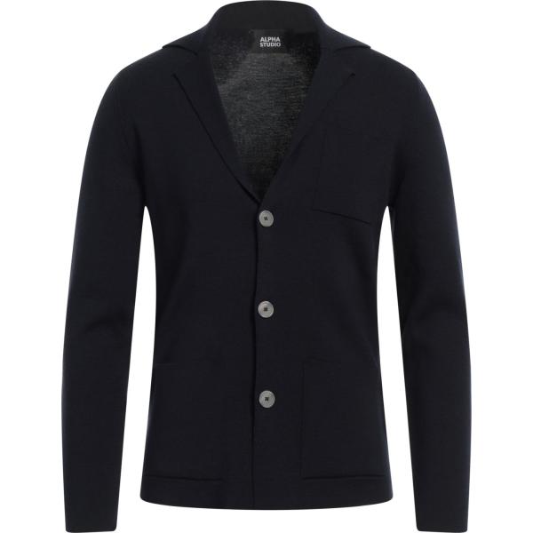 cardigans Alpha Studio nero tinta unita