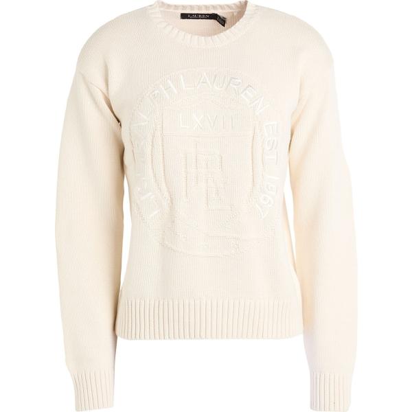 pullovers Lauren Ralph Lauren bianco tinta unita