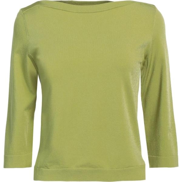 Pullover da donna in verde oliva con scollo in viscosa Roberto Collina Roberto Collina