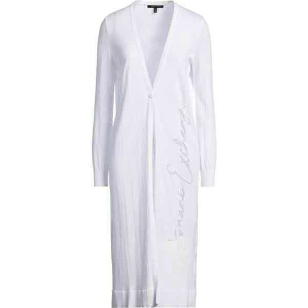 cardigans Armani Exchange bianco tinta unita