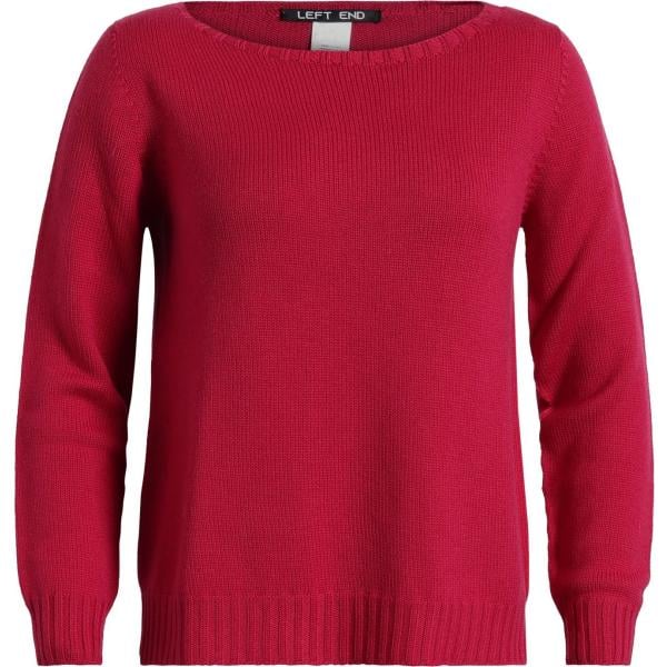 pullovers Left End rosso tinta unita