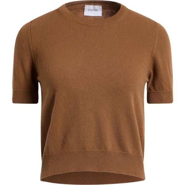 pullovers Cruna marrone tinta unita