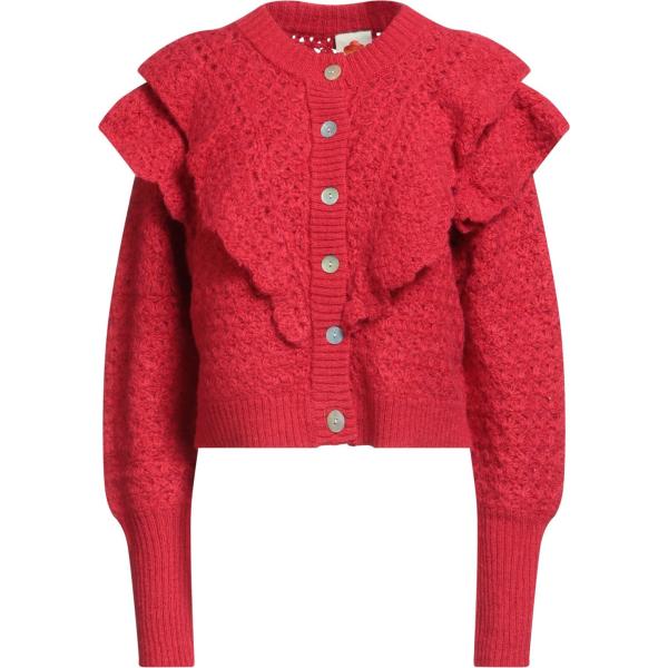 cardigans Farm Rio rosso tinta unita